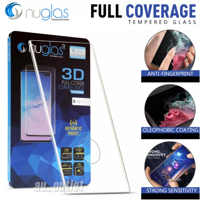 NUGLAS For Samsung S24 S23 S22+ S21 Ultra S20 Tempered Glass Screen Protector