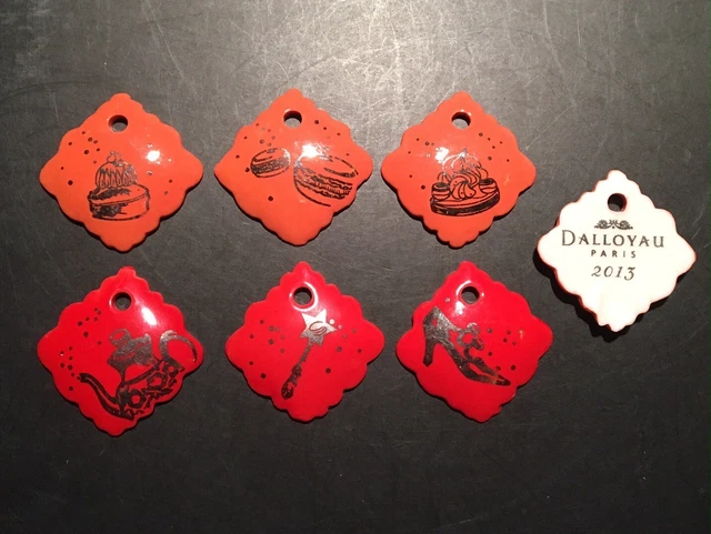 Serie Complete Dalloyau Paris Feves Les Pendentifs Chromo Argent 2013