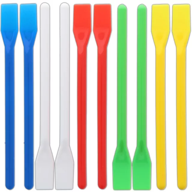 10Pc GLUE SPREADER STICKS Plastic PVA Spatula Home School Kids Children Craft