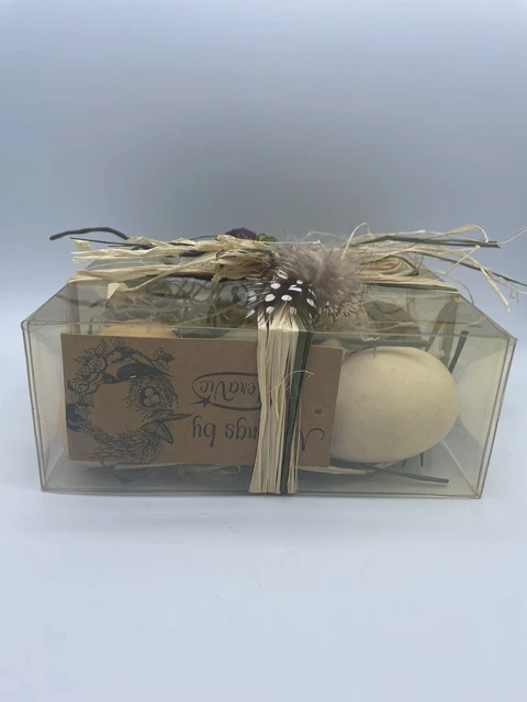 10 Nestings by MeraVic realistic blue brown speckled eggs new package all sizes