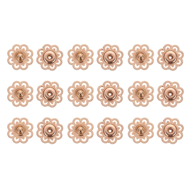 10 Pairs Bouton Pression Alliage Coudre Des Boutons Boutons-pression À