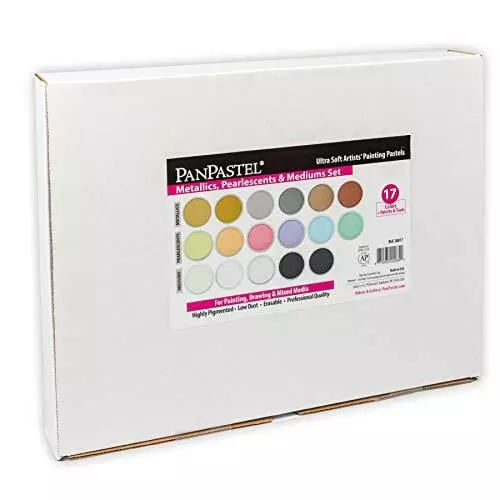 Colorfin Panpastel 17 Metallic/Pearl/Medium Set Multi