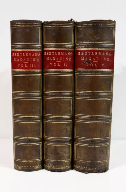 The Gentleman's Magazine - 1869 to 1870 - 3 Vols. Antique History Books