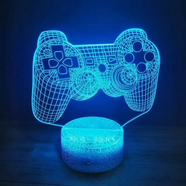 3D Game Room Desktop lamp Game Console Icon LED Bedside night light