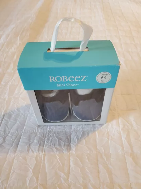 ❤️NEW IN BOX ROBEEZ Mini Shoez, Maddox blue, Baby Infant size 6-9 months 3