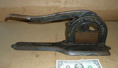 Vintage Standard Tobacco Knife,Cutter,Reading Hardware Co.PA.USA,Cast Iron,Tool