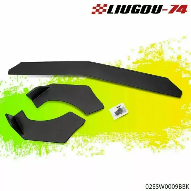 Universal Front Bumper Lip Spoiler Body Kit Fit For BMW Benz Mazda GMC Aufi Car