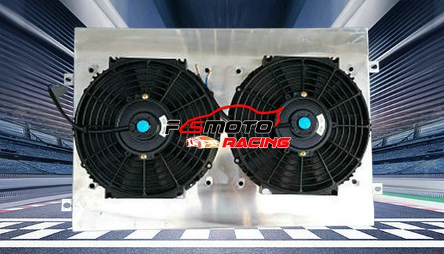 ALU RADIATOR SHROUD + Fans For Mazda RX7 Series 1 2 3 SA/FB 1979-1985 ...