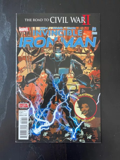 Invincible Iron Man #9 - First Appearance of RiRi Williams - Second Print - vf/n