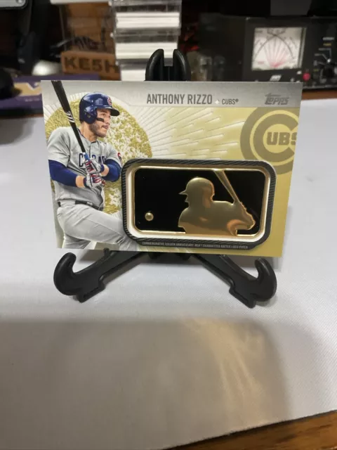 Anthony Rizzo 2019 Topps Golden Anniversary Patch Silhouetted Batter Logo 4/50