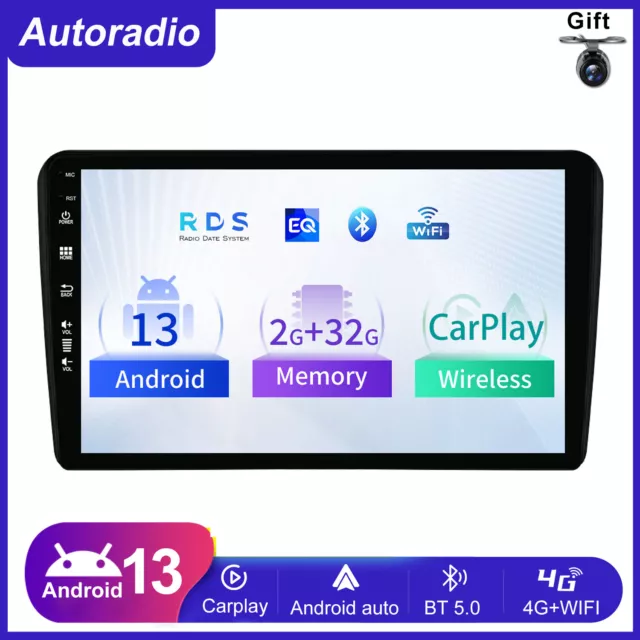 9" DAB+Android 13 Autoradio Pour Audi A3 8P 2003-2013 CarPlay GPS Navi FM AM BT