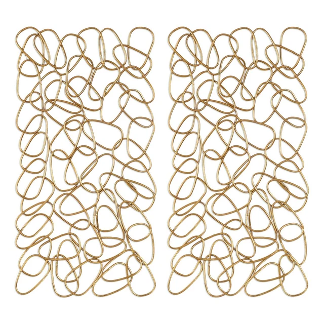 Uttermost in the Loop Gold Wall Art Set of 2 04124