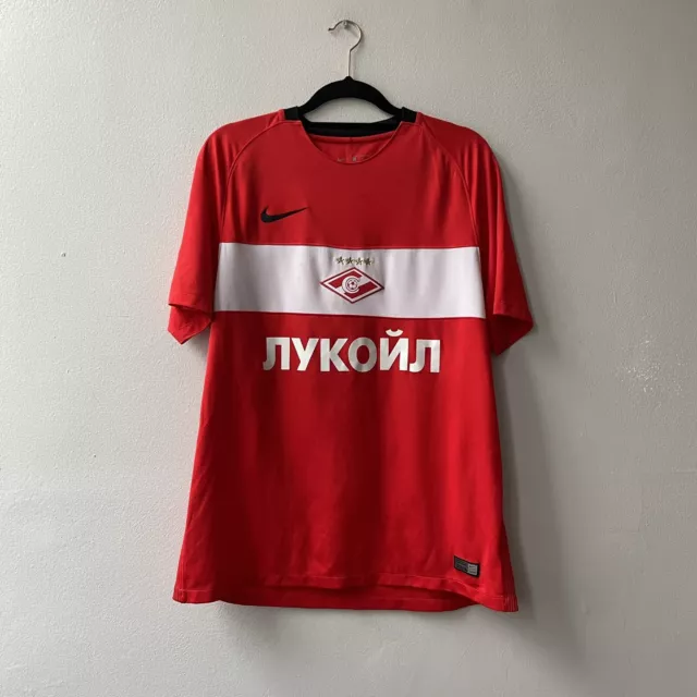 Nike Spartak Moscow 2013 2014 Home Football Shirt Peter Turner Large Red