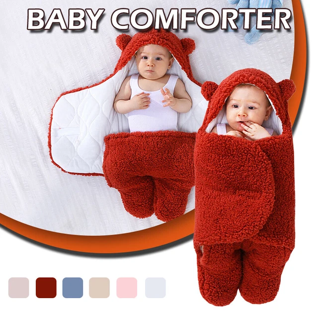 Newborn Baby Blanket Lamb Velvet Quilt Autumn Winter Sleeping Wrap K