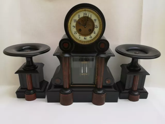 Pendule de notaire époque XIXe système Brocot French clock perfect work