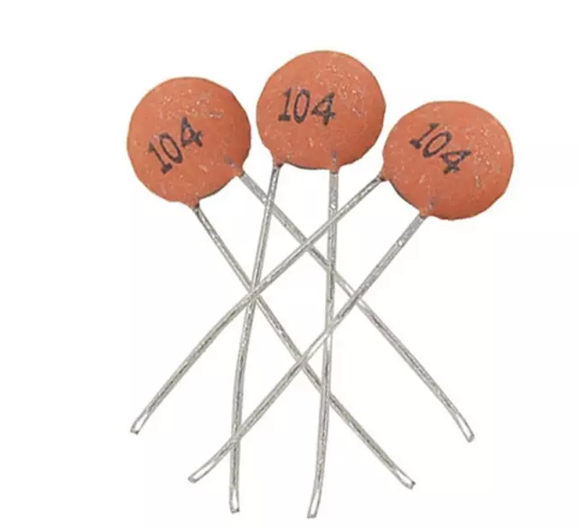 100pcs/bag Ceramic Disc Capacitors 50V 100nF 0.1uF 104pF  Best JK I.pj