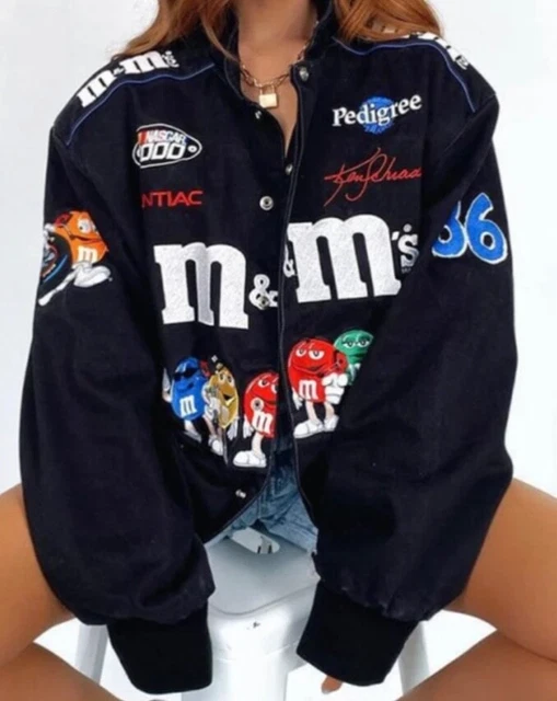 RACE CAR JACKET, madison beer jacket, tik tok, trendy clothing, vintage