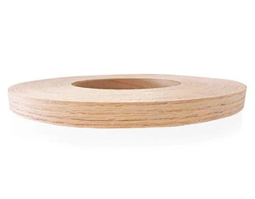 Red Oak 7/8” X 250' Roll of Plywood Edge Banding – Pre-glued 7/8 inch X 250 ft