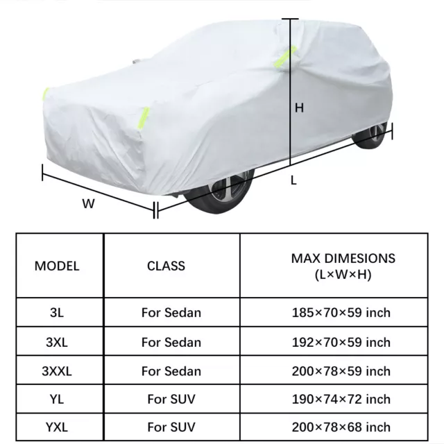 For Mini R53 R55 R56 R58 F56 Full Car Cover Waterproof Sun Snow Rain Resistant D 2