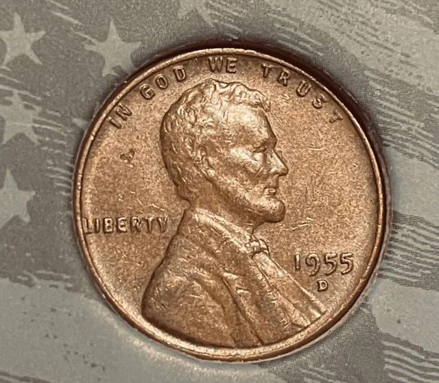 1955-D 1C BN Lincoln Cent