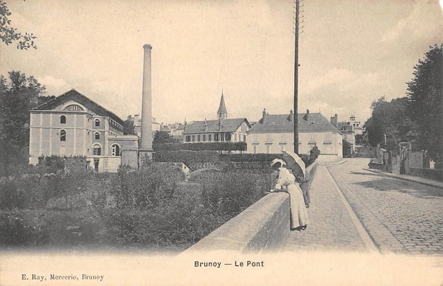 Cpa 91 Brunoy Le Pont