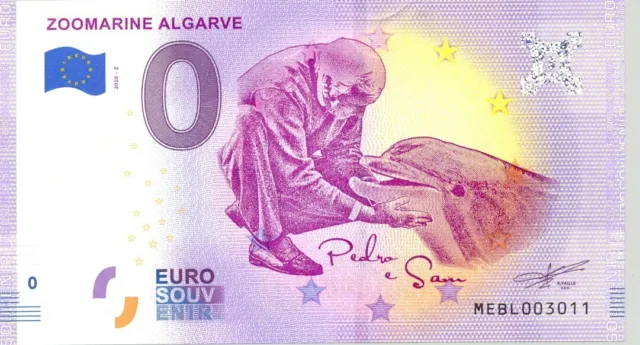 Portugal 2020-2 Zoomarine Algarve Version Anniversaire Billet Souvenir 0 Euro
