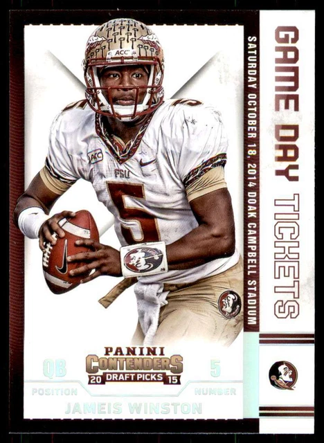 2015 Panini Contenders Draft Picks Game Day Tickets Jameis Winston #22 Florida