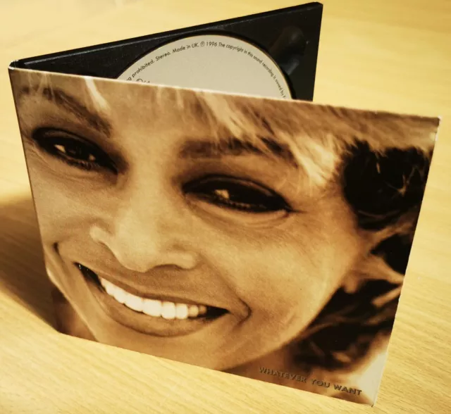 TINA TURNER CD Whatever You Want UK 1 Track PROMO ONLY in Digi-pack UNPLAYED