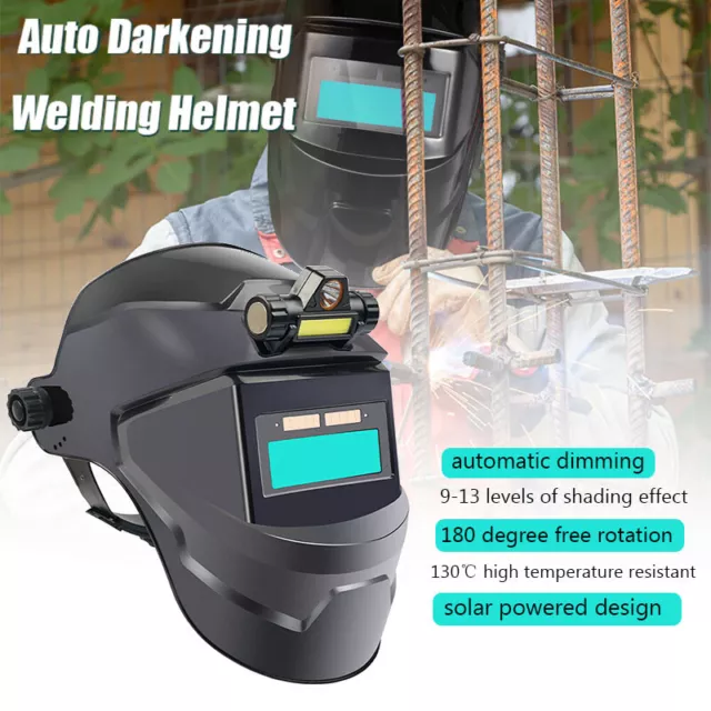 Automatic Dimming Solar Welding Mask Helmet True Color Resistant 130℃ U3H9