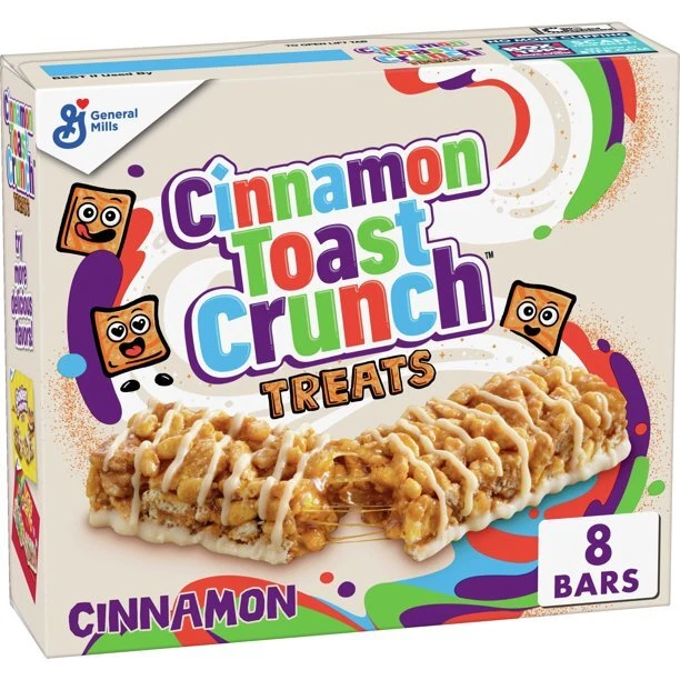Cannella Toast Crunch Delizie Cereale Barre 8 CT 201ml Gratis Mondo Barca Exp