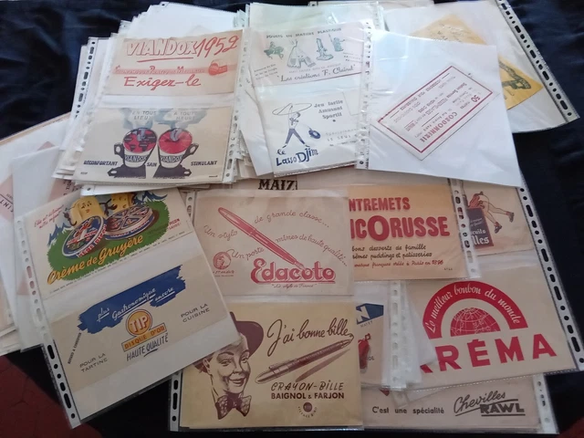 LOT DE 443 BUVARDS PUBLICITAIRES XXème ALIMENTAIRE PHARMACIE :ECT. OLD BLOTTER 