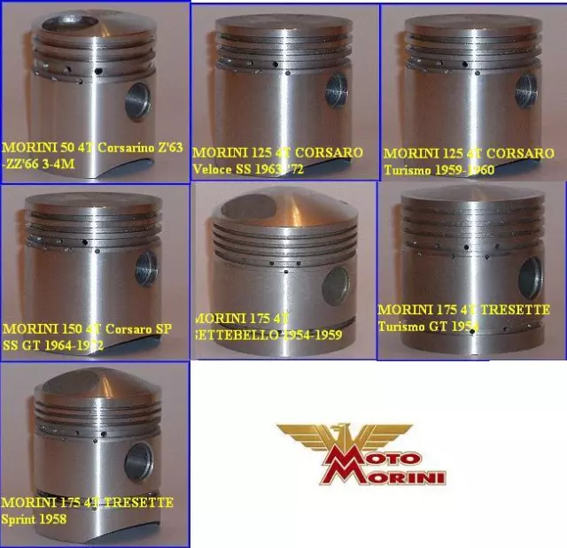 Piston Pistone Completo Ersatzkolben Kolben Cpl Kpl Fb Moto Morini  All Models