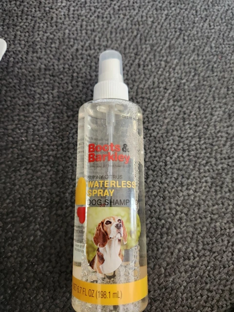 Boots & barkley Soleado Citrus sin Agua Champú para Perros Spray 198ml Nuevo