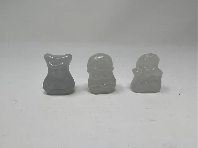 3 Glow in the Dark 1996 CLASSIC Gogos Crazy Bones Glowies