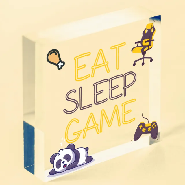 Gioco Regali Eat Sleep Novità Gamer Figlio Camera da Letto Accessories 6