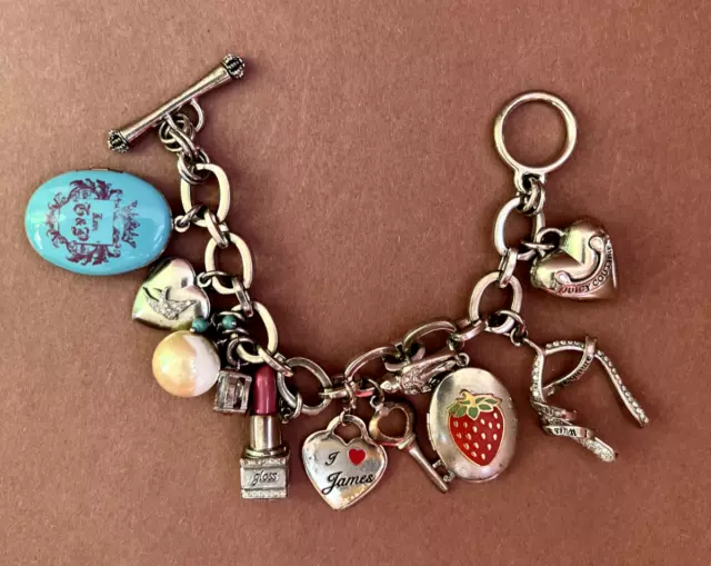 Vintage  Juicy Couture Prefixed Charm Bracelet with RARE Charms