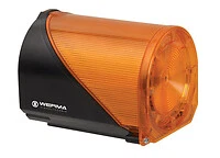 WERMA Signaltechnik LED-Blitz-Sirene BWM 444 300 75 32 Töne 24V AC/DC YE