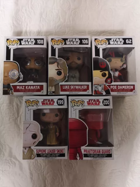 FUNKO POP! STAR WARS BUNDLE - 5 Funko Pop! di Star Wars (Luke Skywalker, ...)