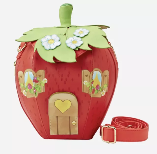 Loungefly Strawberry Shortcake Strawberry House Crossbody Bag Scented New