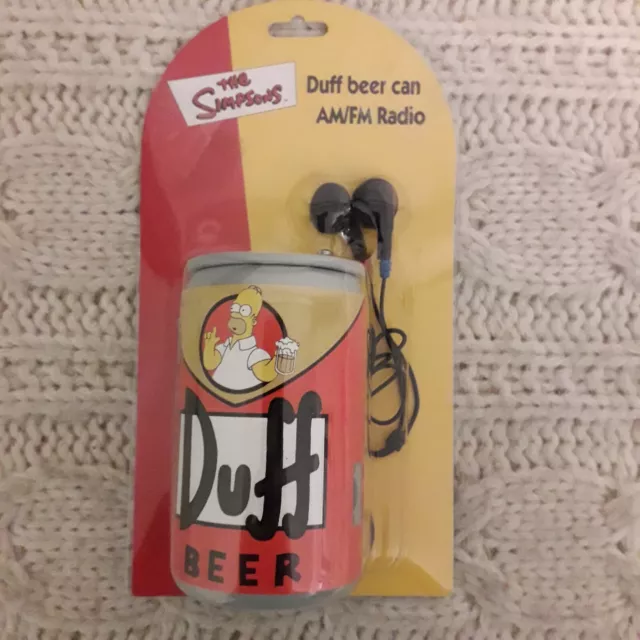 Wesco The Simpsons Duff Beer Can AM/FM Radio