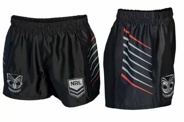 New Zealand Warriors NRL Home Supporters Shorts Adults Sizes S-5XL! NEW LOGO