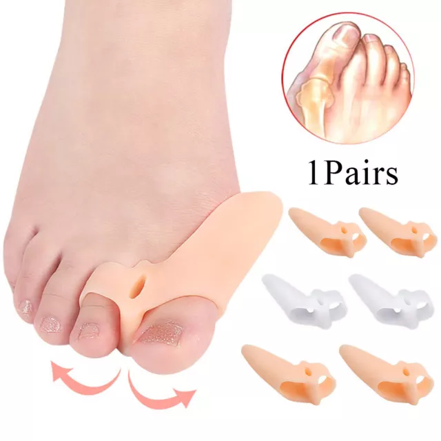 Silicone Gel Paire Bunion Lisseur Correcteur Protecteur Attelle Gros Orteil R