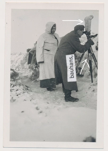 Russland Wehrmacht Stellung, Soldaten Scherenfernrohr, Wintertarn, camo (2734a)