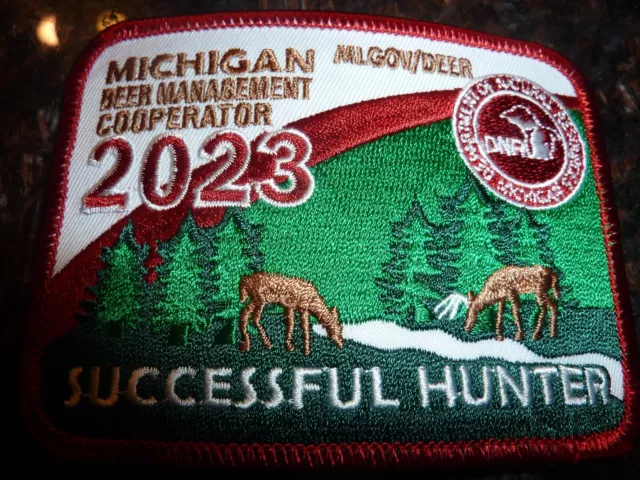 2023 Michigan DNR Successful Deer Hunter Patch