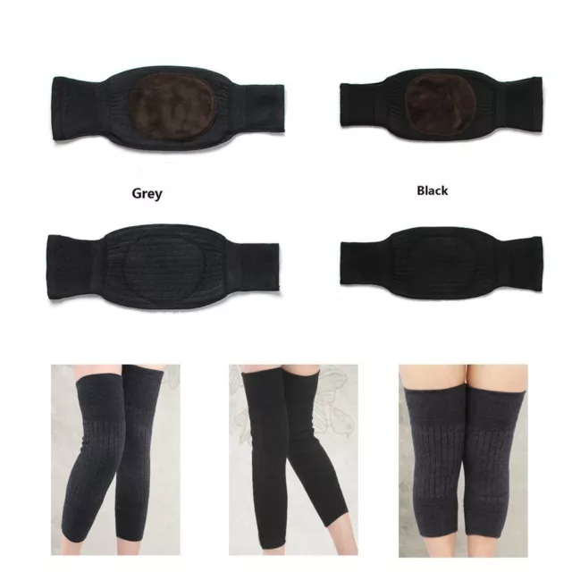 Outdoor Home Sports Warm Black Thick Elastic Cashmere Knee Pad