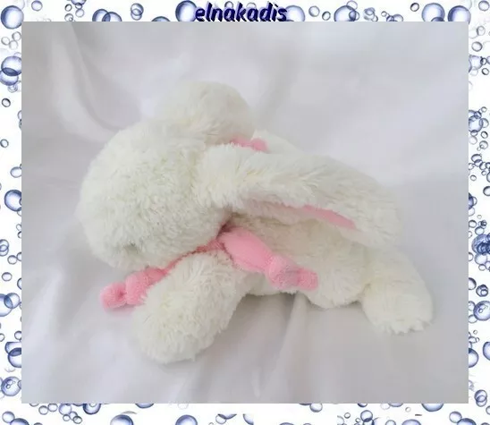 Doudou Peluche Lapin Bonbon Blanc Rose PM Doudou Et Compagnie