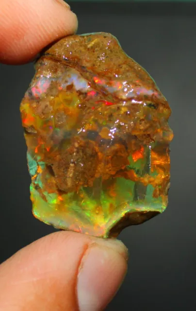 Opal Rough Raw Ethiopian welo Fire Natural opal specimen loose gemstone 40.70 Ct