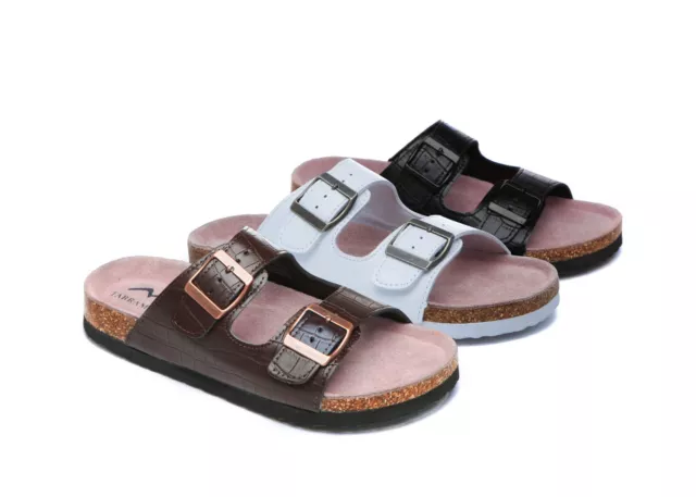 TARRAMARRA® Summer Beach Sandals Leather Insole Nonslip Flat Slide Oliver Unisex