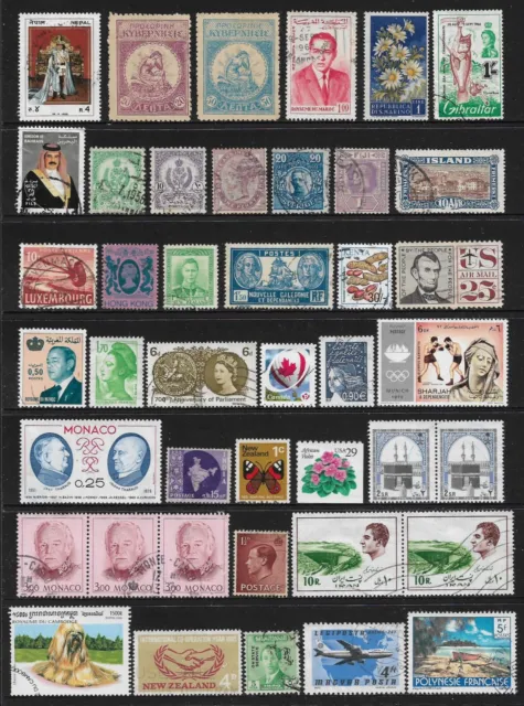 WORLD STAMPS mixed collection, Lot No.1064, good mixture, all different