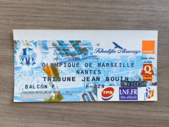 Place OM / AS Monaco Au Stade Vélodrome Le 6 Mars – Billet Officiel à Ne Pas Rater !